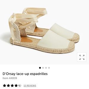 Sold out on website!!! NWB Jcrew espadrilles